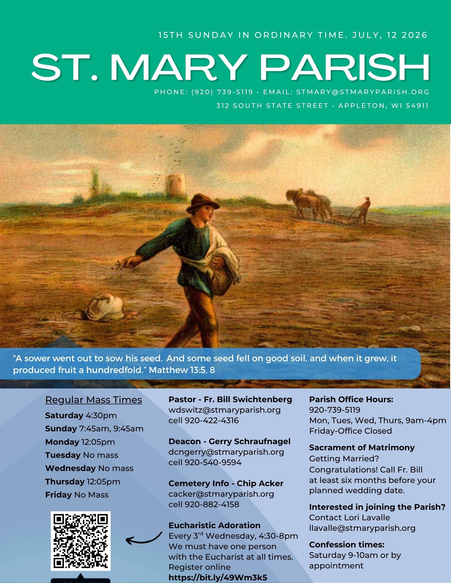 2026 July 12 - July 18 Bulletin